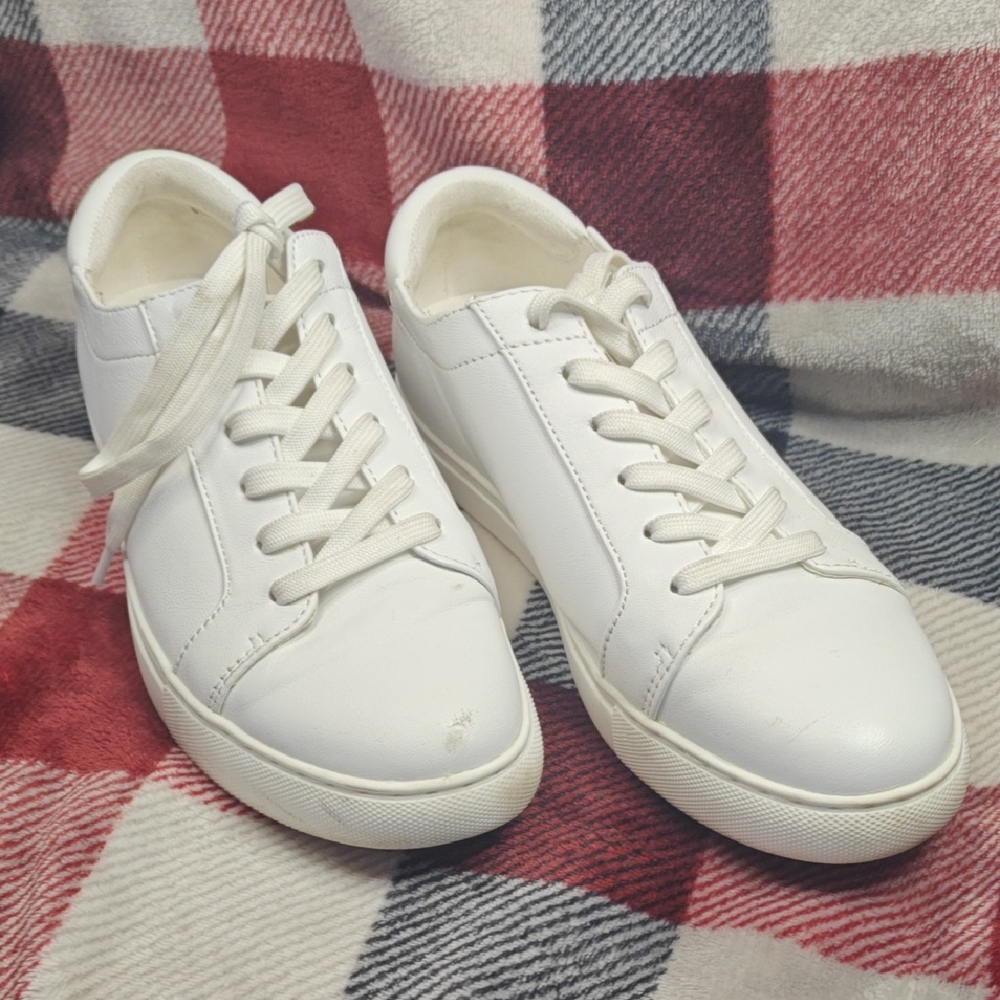 Kenneth Cole New York Classic White Sneakers Women's Size 8
